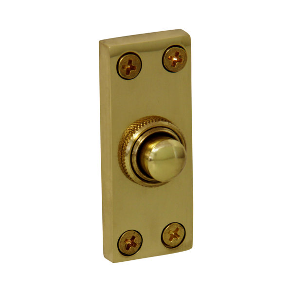 Charlton Home® Brass Doorbell Push Button & Reviews Wayfair